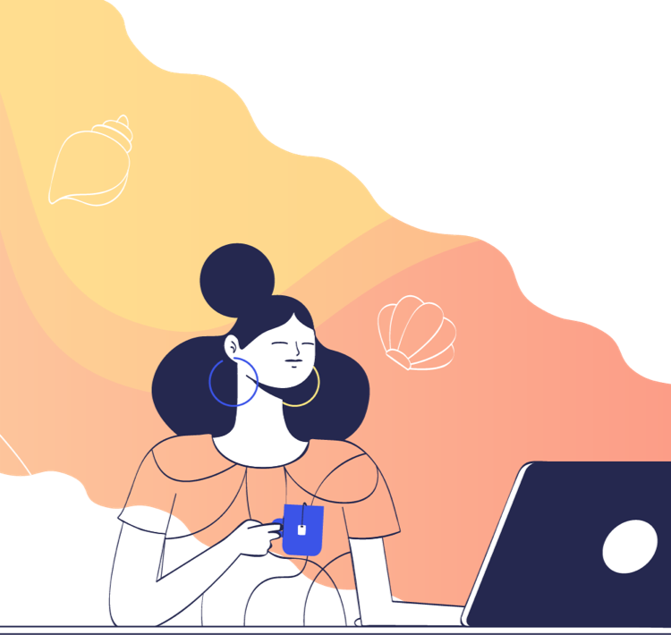 A work meeting with several young professionals interacting with each other