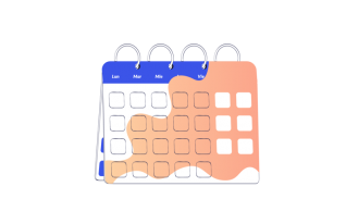 An image of a weekly work calendar